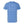 Back view of a comfortable heathered blue T-shirt featuring a simple white square design with the words 