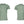 Heather sage green t-shirt with minimalist white tea-inspired graphics on front and 