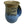 A ceramic handwarmer mug with a wide rim, featuring a sandy beige and blue glaze that mimics natural beach tones, perfect for cozy tea moments.