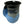 Ceramic handwarmer mug with a smooth blue and black glaze, designed for cozy tea moments and inspired by calming ocean hues.