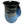 Ceramic handwarmer mug with a black and blue glaze featuring a smooth, curved handle, perfect for cozying up with your favorite hot drink.