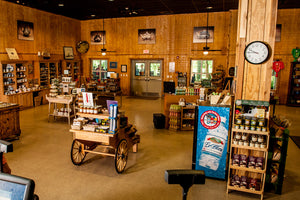 A photo of the gift shop at Charleston Tea Garden in South Carolina. 